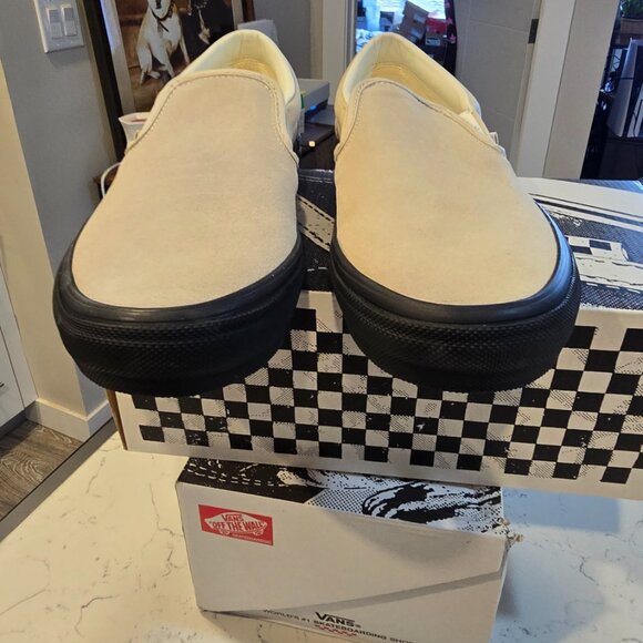 Vans Skate Slip-On Sneakers Shoes Tan/Black VN0A2Z31Y59 Men's US SIZE 11 NEW - Picture 5 of 14